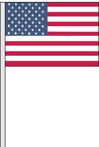 USA Cloth Antenna Flag Pack of 12, American Patriotic Flag for Cars and Trucks