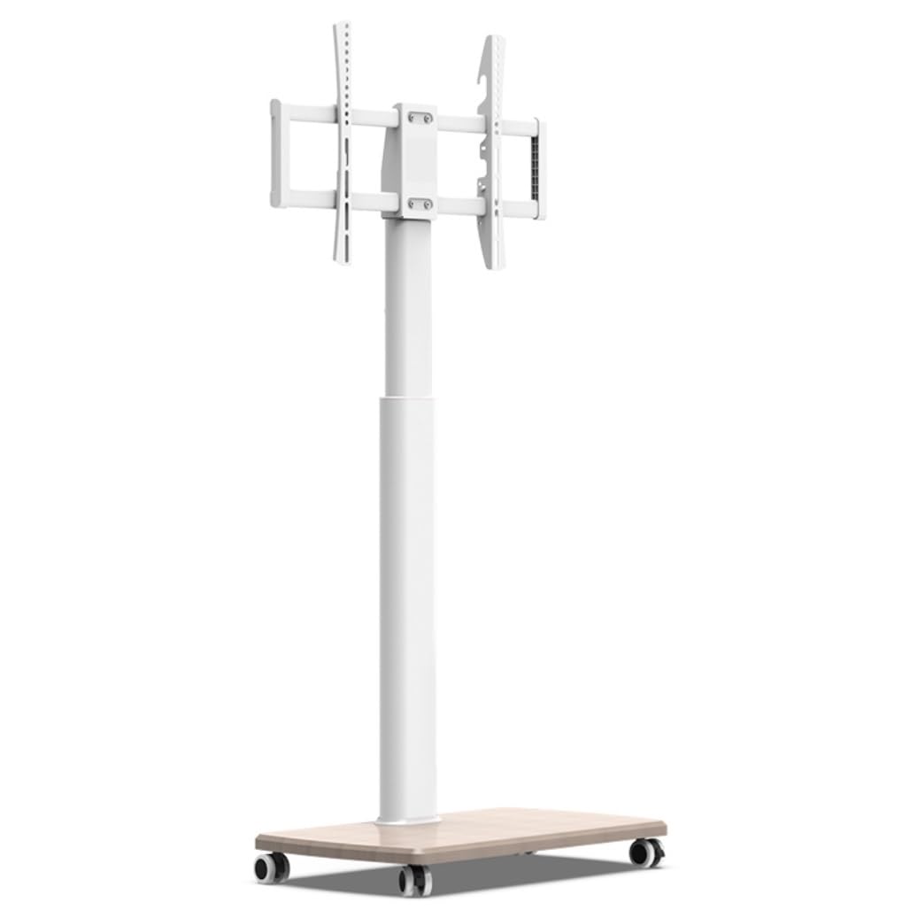 OLSKFUH Tv Stand Television Stands Rolling Tv Stand For 37-75 Inch Tvs, Tv Stand With Wheels Tall Mobile Universal Tv Stand Height Adjustment Tv Stands For Living Room,Without Partition-37-75 inch