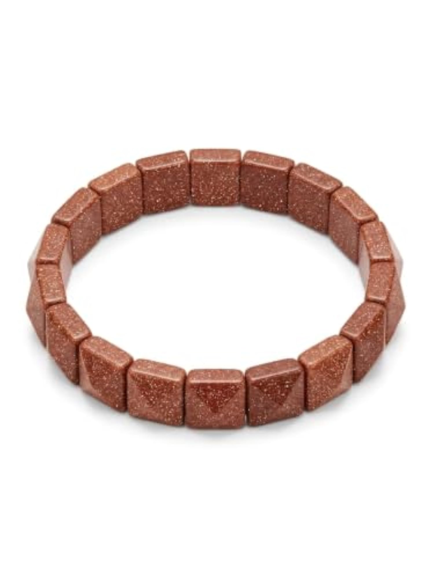 Sunstone Pyramid Bracelet, Unique Design