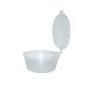 Hard Plastic Lid Sauce Container 60 cc - 50 Pieces