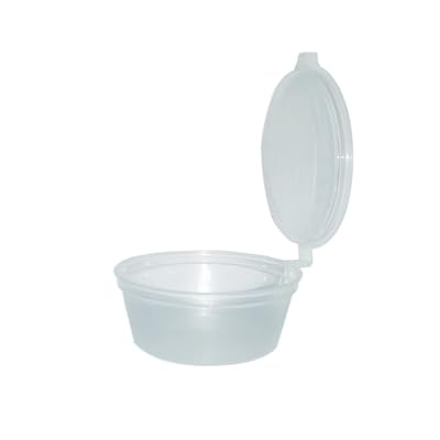 Hard Plastic Lid Sauce Container 60 cc - 50 Pieces
