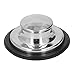 Food Waste Disposal Parts Brushed Stainless Steel Garbage Disposal Stopper Rubber Sealing Sink Plug Cover 86mm OD Kitchen Sink Stopper Specialty Tools Gadgets
