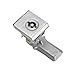Square Tongue Lock S-Shaped Core Zinc Alloy Industrial Box 1Pcs