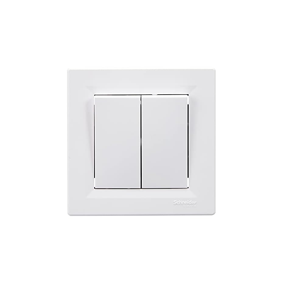 schneider electric sc5eph0603121 double interrupteurs ou va vient encastrable complet asfora