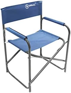 Homecall Alu Folding camping director chair with 600D polyester blue