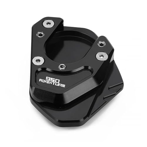 Almohadillas Pies Soporte para 950Adventure 950 Adventure S 2005 2006 Motocicletas Soporte Lateral Ampliador Placa De Ampliación Almohadilla De Extensión(Black)