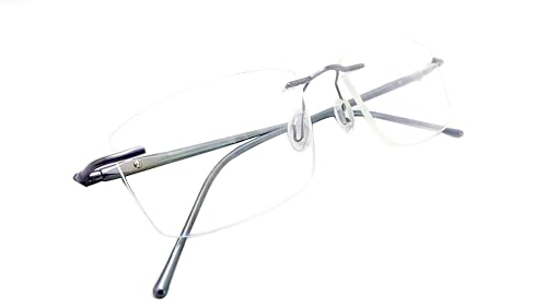 Image of N Specs An Optical Mall Reading Glasses For Men Women Unisex Stylish Framless Frame With Anti Reflected Unbreakable Fiber Glasses