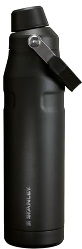 Image of Stanley IceFlow Fast Flow Water Bottle 36 oz | Angled Spout Lid | Lightweight and Leakproof for Travel and Sports | Insulated Stainless Steel | BPA-Free | Black 2.0