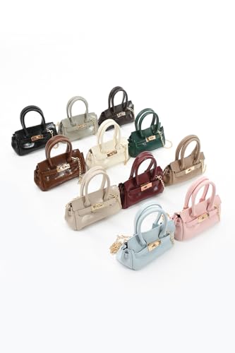 Elegant Mini Shoulder Bag – Small Crossbody Purse with Gold Chain, Stylish Faux Leather Handbag for Women4