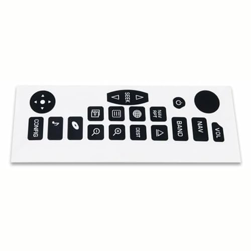 Kit réparation boutons autoradio Cadillac Escalade 2003-2006 noir