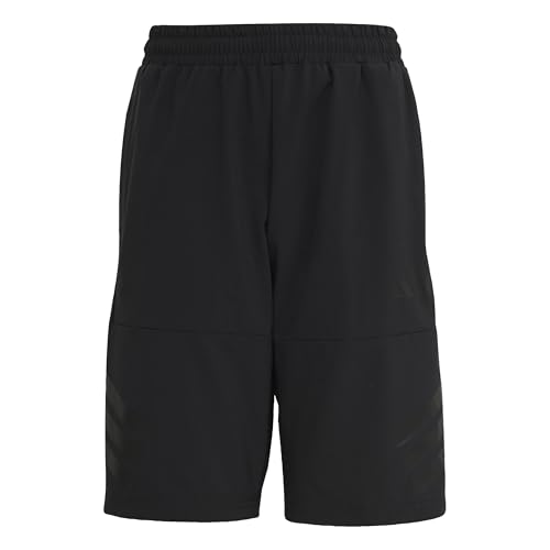 Short de sport Adidas enfant unisexe léger doté du motif iconique 3 bandes