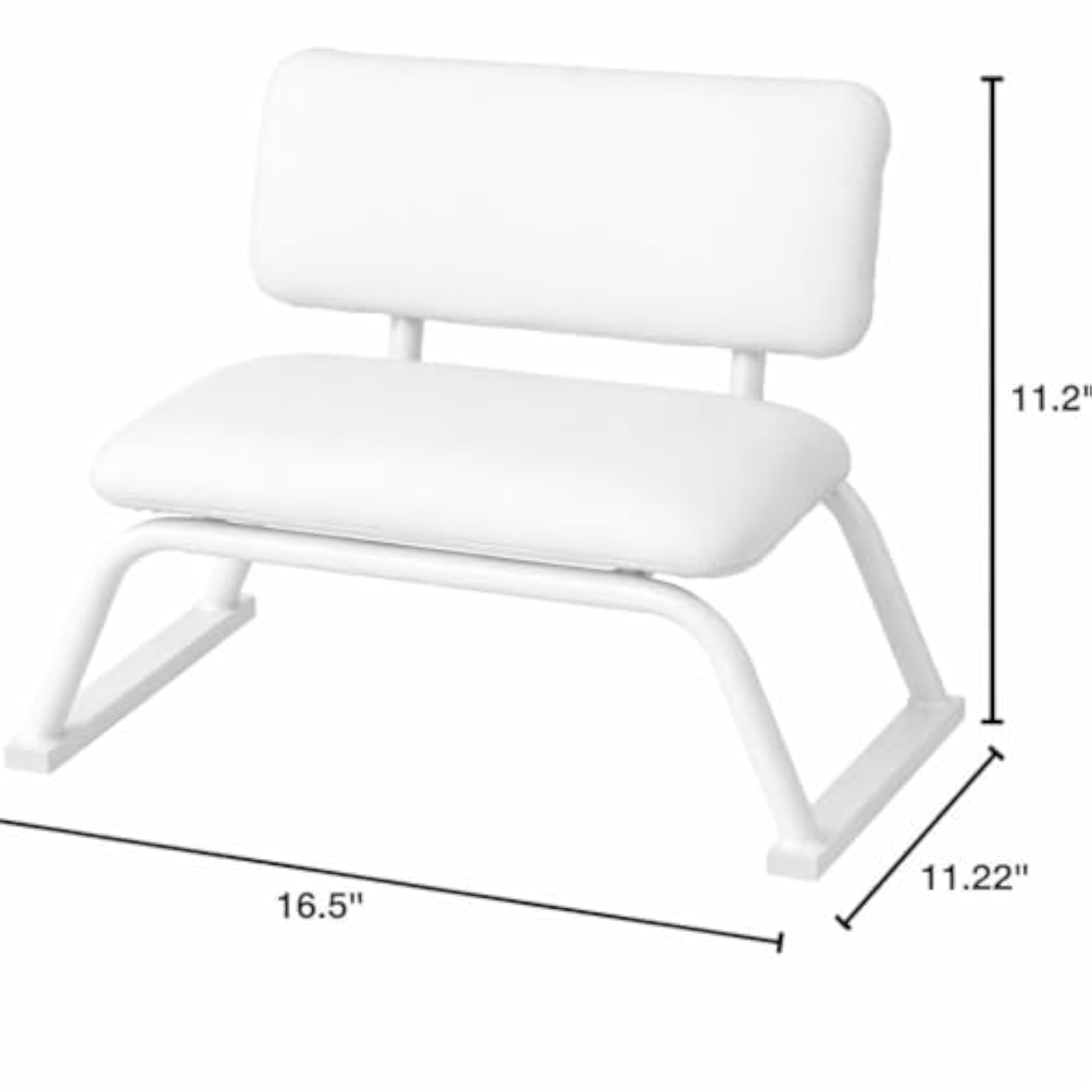 Stackable Cushioned Prayer Stool with Backrest