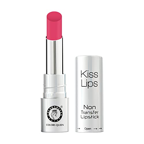 Image of Colors Queen Kiss Lips Matte Lipstick | Smudge Proof & Non Transfer | Creamy Matte Long Stay Lipstick for Women (02 - Fall In Love)