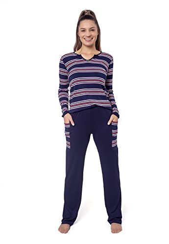 Pijama Feminino Longo de Inverno Podiun (P) - 215129