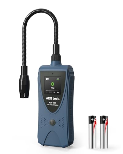 Rilevamento Rapido & Ampia Gamma: Il Rilevatore Gas Naturale AGT-1385 offre una rilevazione a doppia modalità con sensibilità alta e bassa, garantendo un rilevamento rapido in 0,5 secondi su un’ampia gamma da 0 a 9999 ppm. Si consiglia di attendere 15 secondi di preriscaldamento prima dell’uso