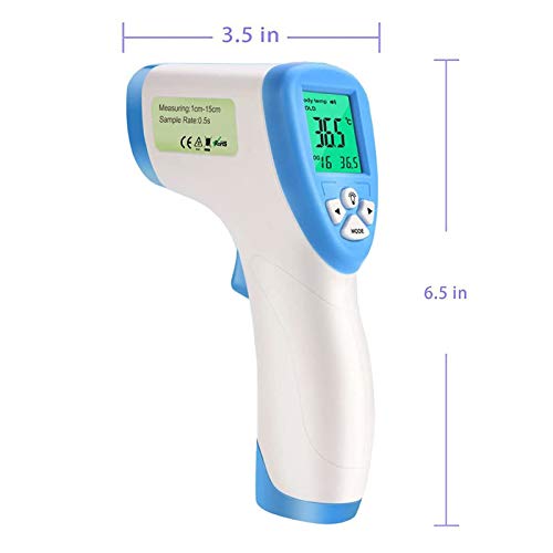 ALEXTREME Infrared Thermometer Baby Forehead Digital No-contact Thermometers Body Temporal Basal Temperature Measurement Tool for Fever Kids Children Adults Infants, New Version, Random Color (random) - Thumbnail 5