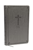 NKJV, Deluxe Gift Bible, Leathersoft, Gray, Red Letter Edition, Comfort Print: Holy Bible, New King James Version