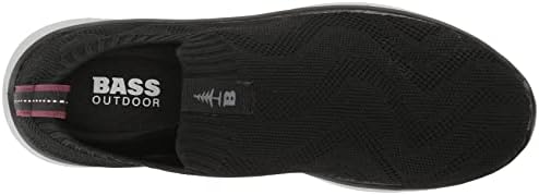 BASS OUTDOOR Women's HEX Knit Pull ON Hiking Shoe, Black, 10 | Image 4