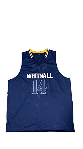 T Herro 14 High School Falcons Stitch Basketball Jersey Sewn Navy Size (38)