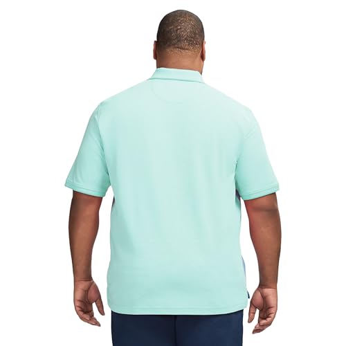 IZOD Men's Big and Tall Advantage Performance Short Sleeve Stripe Polo Shirt2