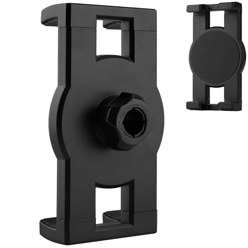 Mippko Universal iPad and Phone Mount Adapter for Tablet/iPad/Nexus/LG G Pads/e-Reader/Switch/iPhone,Ball Hole Compatible with Diameter of 0.669 inch /17mm Ball Head,Multi-Angle Adjustable,Black