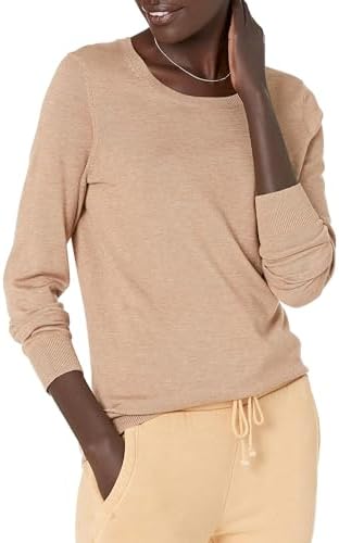 Amazon Essentials Damen Pullover Langarm Leicht mit Rundhalsausschnitt (Erhältlich in Übergröße)