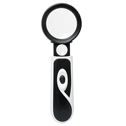 Proskit MA-023 Plastic Handheld LED Light Magnifier (Multicolour)