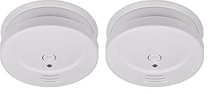 Brennenstuhl Rauchmelder RM C 9010 mit austauschbarer Batterie (geprüft nach EN 14604, durchdringendes Alarmsignal) weiß (Packung mit 2)