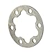 E-for Bike Electric Scooter Brake Gasket Spacer 6 Holes Disc Washer Aluminum Alloy for 2/2.5/4/5mm with Stainless Steel Bolts, Silver(2mm)