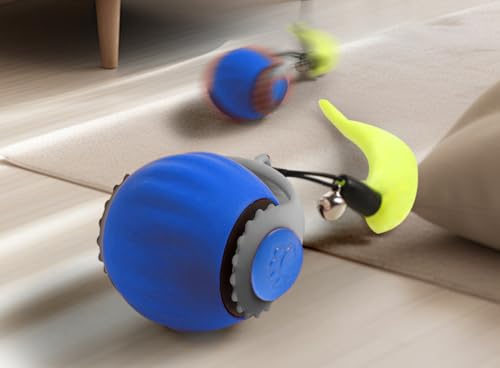 Balle interactive pour chat d'intérieur, activez l'instinct de chasse de votre félin à la maison