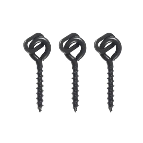 100 tornillos boilie para pesca de carpas, multicolor miniatura 7