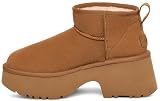 UGG Damskie klasyczne ultra mini buty New Heights Fashion Boot, Kasztan, 38 EU