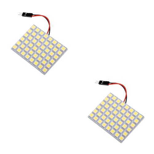 Unomor 2pcs 48-led Car Interior Light Panel Led Reading Lights for Truck Camper Boat Bus Trailer