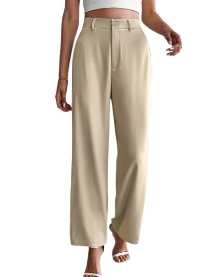 mettle7 Women's Straight Leg Trousers All Season Stretch Pants with Medium Elastic Waist & Leg, Wrinkle-Resistant Casual to Formal Wear, Machine Washable Pants for & Everyday Outfits-picture-41
