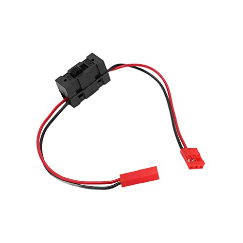 Dilwe RC Switch Receiver, Plastic 25cm Wear?Resistant RC Power On Off Switches JST RC Car Upgrade Spare Part