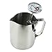 Termómetro para leche y jarra de leche de 600 ml, estilo barista, ideal para café espumoso, café con leche, capuchino