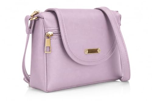 Image of J I ACCESSORIES Women's Stylish Crossbody Sling Bag - Elegant PU Leather Small Shoulder Purse with Adjustable Strap - Casual & Travel Handbag