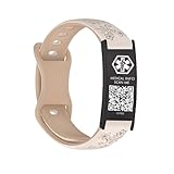 mnmoom Medical ID Bracelet for Women Men with QR Code, Digitalization Medical Alert Bracelets,Dynamic Web Information (Starlight)