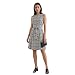 Peach Couture Geometric Floral Pattern Vintage A Line Sleeveless Work Dresses