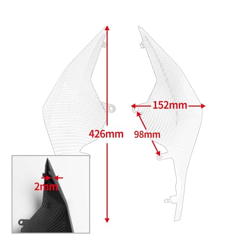 Capot de selle CBR650R CB650R 2019-2020 carénage arrière de moto à peindre - 3