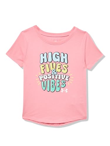 Image of Under Armour Girls Girls Short Sleeve Shirt, Crewneck, Lightweight and Breathable Athletic-t-Shirts