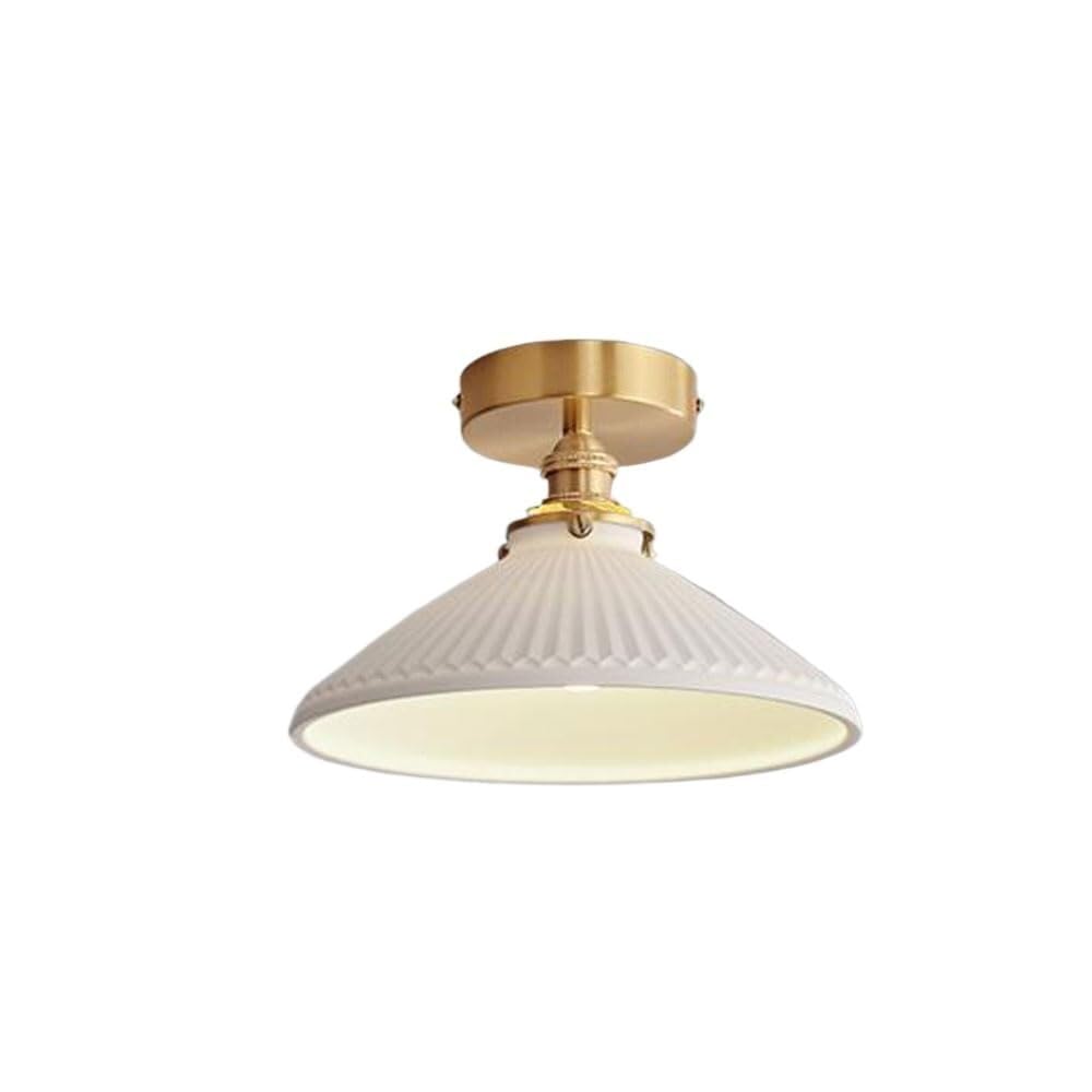 LYMSXAZOU Chandelier Ceramic Ceiling Lamp E14 Flush Mount Light Fixture - Japanese Style Indoor Lighting for Hallway, Balcony, Entryway, Foyer, Stairwell, Aisle, Loft, Restaurant