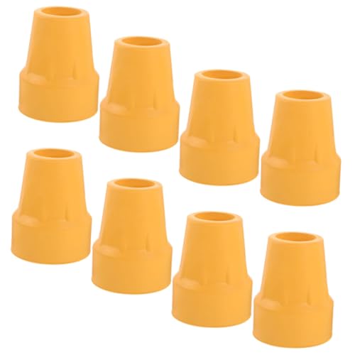 TOVINANNA Cane Tips for Men's Walking Stick 8pcs Crutch Pads Anti-Slip Cane Foot Protectors Replacement