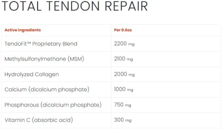 Miniatura 5 de Ramard Reparación total del tendón Suplemento avanzado en polvo con vitamina C, colágeno y MSM para soporte de articulación de caballo, ligamentos