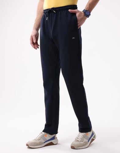 Image of Monte Carlo Men's Regular Fit Solid Track Pants | Drawstring Closure | Side Pocket Sports Lower | Comfortable & Stylish Lower for Men's