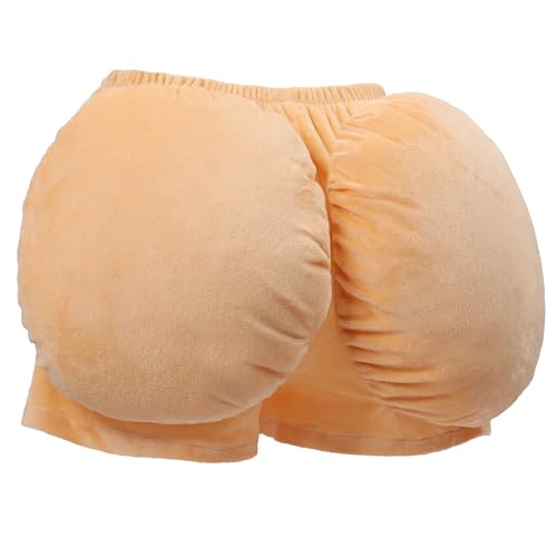 KUOIN Fake Booty Butt Cheeks, Granny Old Lady Costume for Women Halloween Cosplay Accessories (Medium)