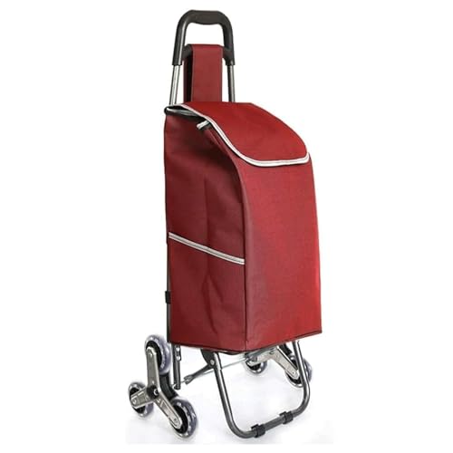 Carretilla plegable con 6 ruedas para compras miniatura 1