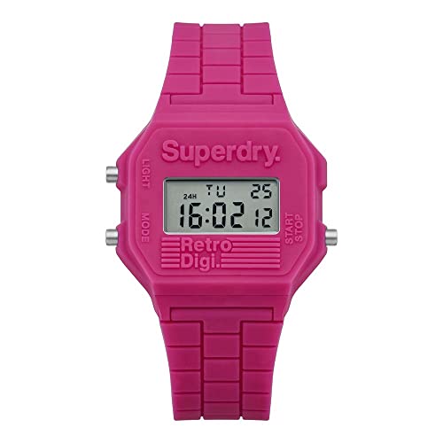 Preisvergleich Produktbild Superdry Damen Digital Quarz Uhr mit Silikon Armband SYLSYL201P