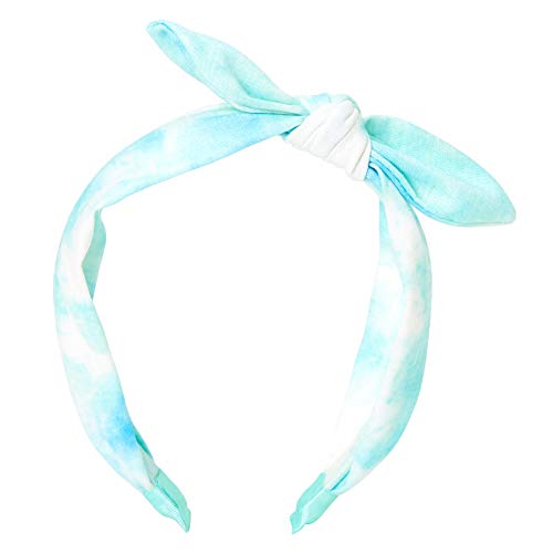 Claires-Tie-Dye-Knotted-Headband-for-Girls-One-Size-Mint-1-Piece