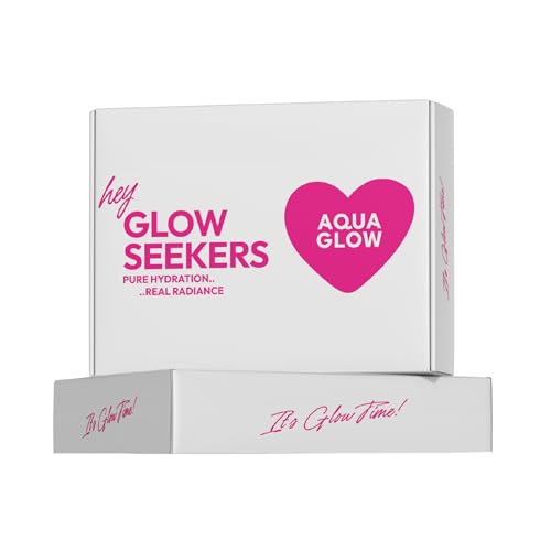 AQUA GLOW Sparkling Collagen Drink for Women – 5000mg Marine Coll...